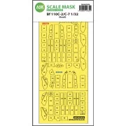 Messerschmitt Bf 110C-2/C-7 double-sided express masks for Revell -...