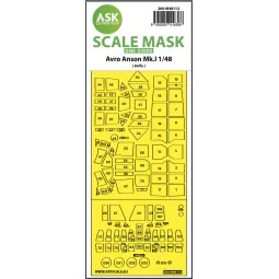 Avro Anson Mk.I one-sided express mask, self-adhesive and pre-cutte...