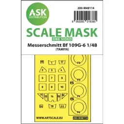 Messerschmitt Bf 109G-6 one-sided express mask, self-adhesive and p...