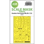 Hawker Hurricane Mk.IIB one-sided express masks for Revell - Art Sc...