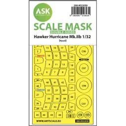 Hawker Hurricane Mk.IIB double-sided express masks for Revell - Art...