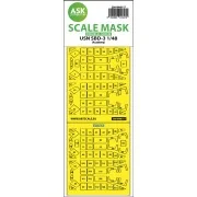 USN SBD-3 double-sided express mask, self-adhesive and pre-cutted f...