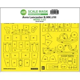 Avro Lancaster Nose kit express self adhesive masks for Border Mode...