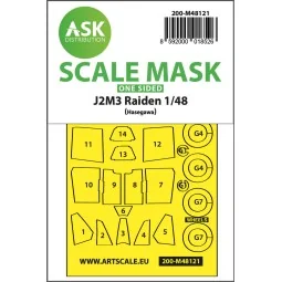 J2M3 Raiden one-sided express mask, self-adhesive and pre-cutted fo...