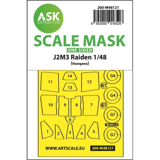 J2M3 Raiden one-sided express mask, self-adhesive and pre-cutted fo...
