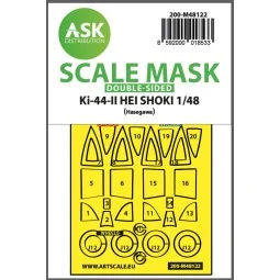 Ki-44-II HEI SHOKI double-sided express mask, self-adhesive and pre...