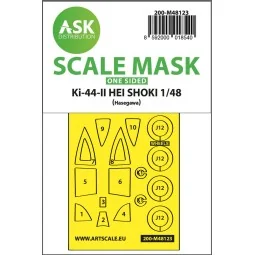 Ki-44-II HEI SHOKI one-sided express mask, self-adhesive and pre-cu...