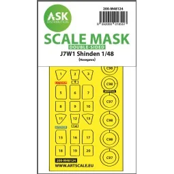 J7W1 Shinden double-sided express mask, self-adhesive and pre-cutte...