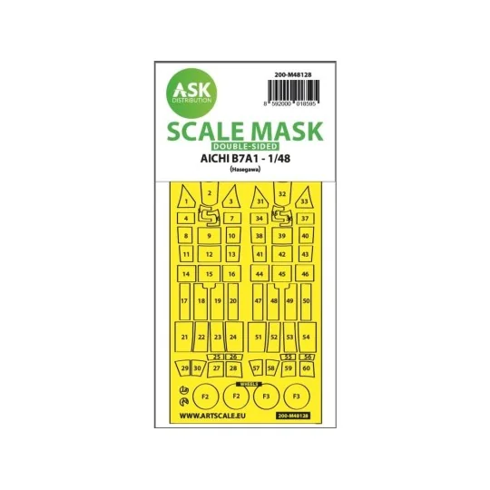 AICHI B7A1 double-sided express mask for Hasegawa - Art Scale Kit 2...