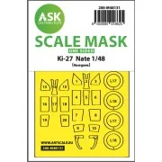 Ki-27 Nate one-sided express mask for Hasegawa, 1/48 - Art Scale Ki...