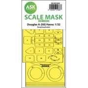 A-20G Havoc one-sided express self adhesive mask for HK Models, 1/3...