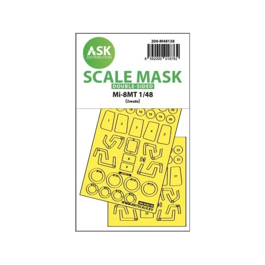 Mil Mi-8MT double-sided express fit mask for Zvezda - Art Scale Kit...