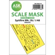 Spitfire Mk.IXc double-sided express fit mask for Eduard - Art Scal...