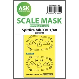 Spitfire Mk.XVI double-sided express fit mask for Eduard - Art Scal...