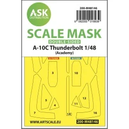 A-10C Thunderbolt double-sided express fit mask for Academy, 1/48 -...