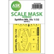 Spitfire Mk.IXc one-sided fit mask for Revell, 1/32 - Art Scale Kit...