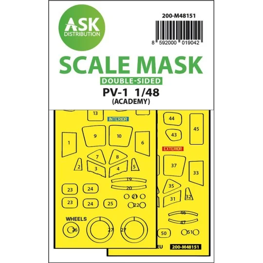 PV-1 Ventura double-sided express fit mask for Academy - Art Scale ...