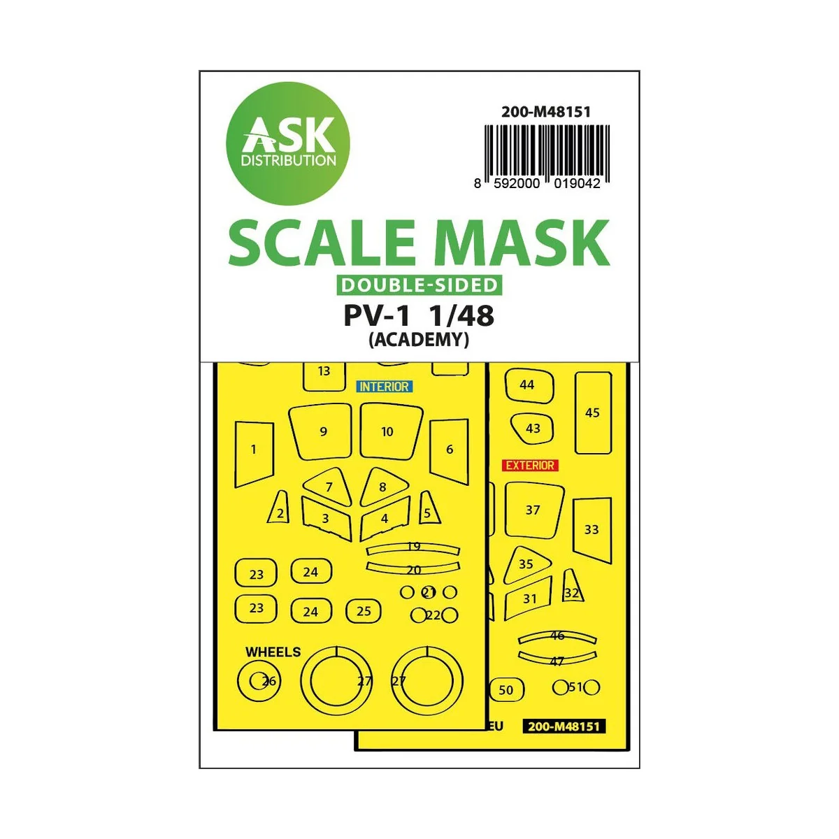 PV-1 Ventura double-sided express fit mask for Academy - Art Scale ...