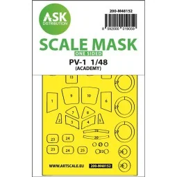 PV-1 Ventura one-sided express fit mask for Academy - Art Scale Kit...
