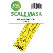 Bf 109G-6 one-sided express fit mask for Tamiya - Art Scale Kit 200...