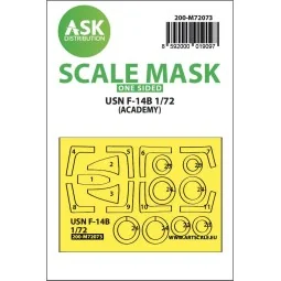 F-14B one-sided express fit mask for Academy - Art Scale Kit 200-M7...