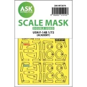 F-14B double-sided express fit mask for Academy, 1/72 - Art Scale K...