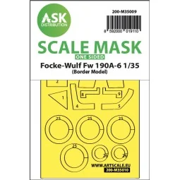 Fw 190A-6 one-sided painting mask for Border Model, 1/35 - Art Scal...