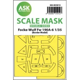 Fw 190A-6 double-sided painting mask for Border Model - Art Scale K...