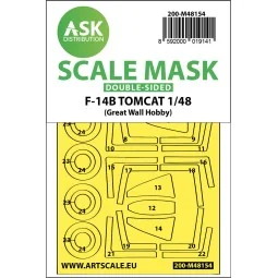 F-14B Tomcat double-sided express fit mask for Great Wall Hobby - A...