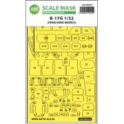 B-17G express fit mask for HK Models - Art Scale Kit 200-M32072