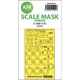 C-130J one-sided express fit mask for Zvezda, 1/72 - Art Scale Kit ...