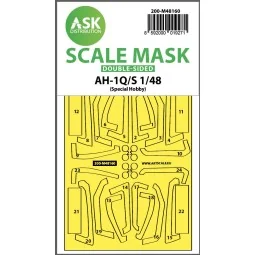 AH-1Q/S Cobra double-sided fit express mask for Special Hobby, 1/48...
