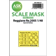 Reggiane Re.2005 one-sided fit express mask for Special Hobby, 1/48...