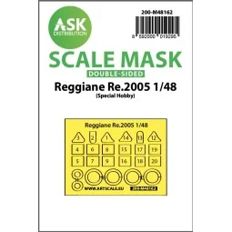 Reggiane Re.2005 double-sided fit express mask for Special Hobby - ...