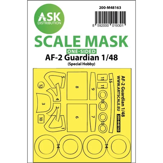 AF-2 Guardian one-sided fit express mask for Special Hobby - Art Sc...