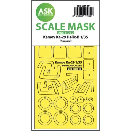 Kamov Ka-29 Helix-B one-sided painting mask for Trumpeter, 1/35 - A...