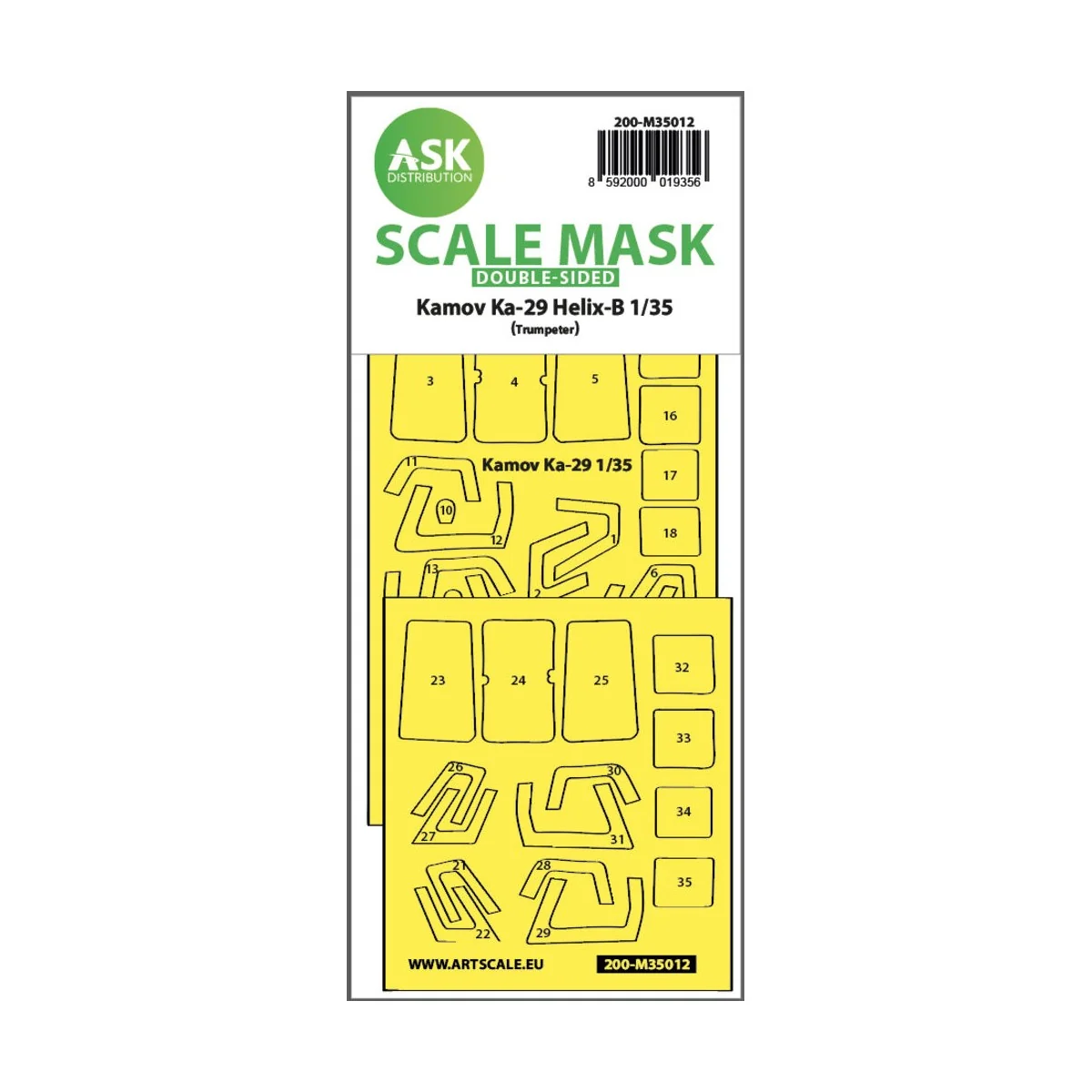 Kamov Ka-29 Helix-B double-sided painting mask for Trumpeter - Art ...