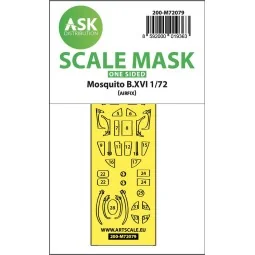 Mosquito B.XVI one-sided express fit mask for Airfix, 1/72 - Art Sc...