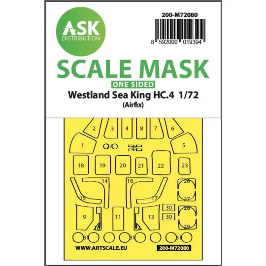 Westland Sea King HC.4 one-sided express fit mask for Airfix - Art ...