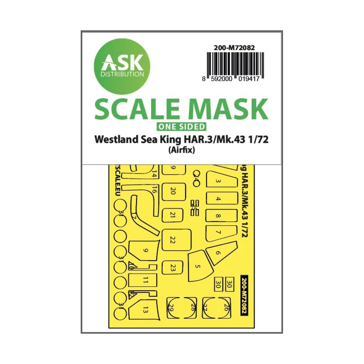 Westland Sea King HAR.3 / Mk.43 one-sided express fit mask for Airf...