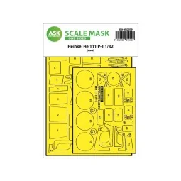 Heinkel He 111P-1 one-sided express fit mask for Revell - Art Scale...