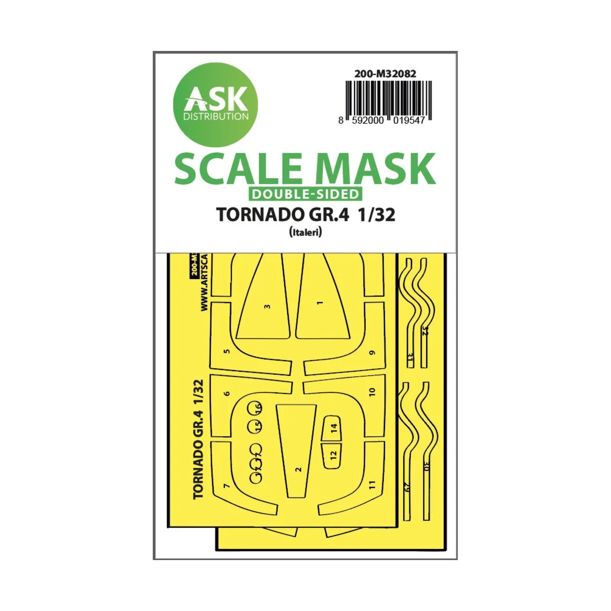 Tornado GR.4 double-sided express fit mask for Italeri - Art Scale ...
