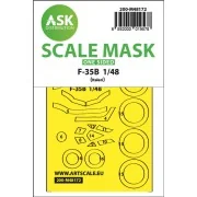 F-35B one-sided express fit mask for Italeri, 1/48 - Art Scale Kit ...