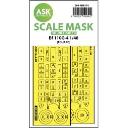 Me 110G-4 double-sided express fit mask for Eduard - Art Scale Kit ...