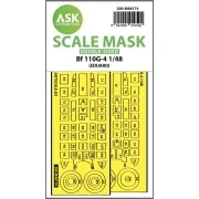Me 110G-4 double-sided express fit mask for Eduard - Art Scale Kit ...
