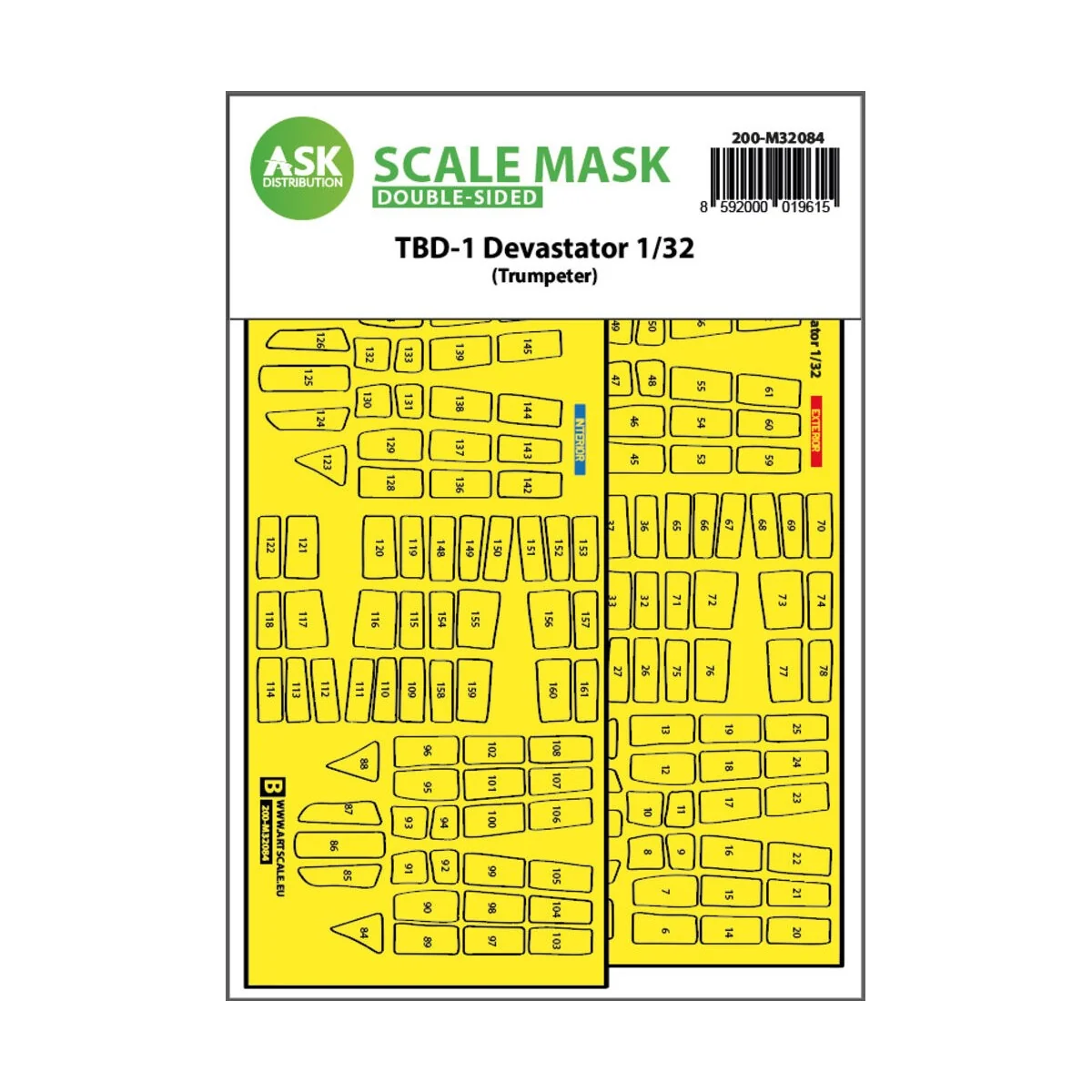 TBD-1 Devastator double-sided express fit mask for Trumpeter - Art ...