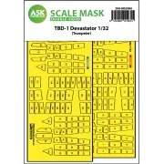 TBD-1 Devastator double-sided express fit mask for Trumpeter, 1/32 ...