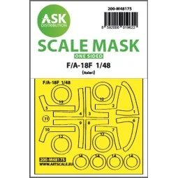 F/A-18F one-sided express fit mask for Italeri, 1/48 - Art Scale Ki...