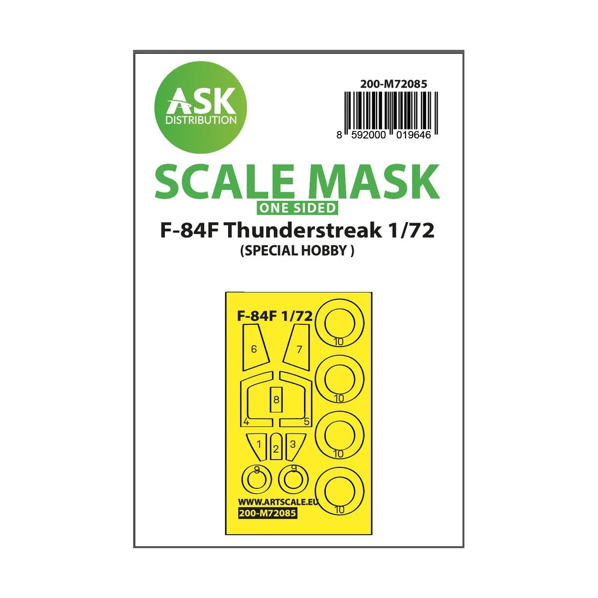 F-84F Thunderstreak one-sided express fit mask for Special Hobby, 1...