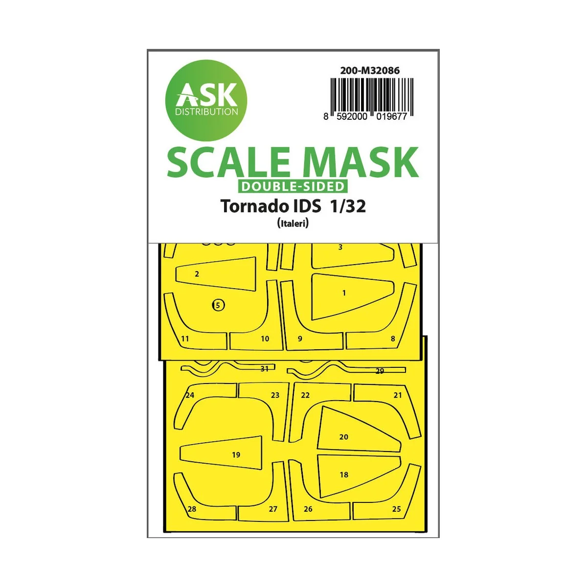 Tornado IDS double-sided express fit mask for Italeri, 1/32 - Art S...